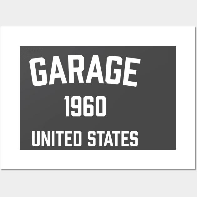 Garage 1960 united states Wall Art by cgros